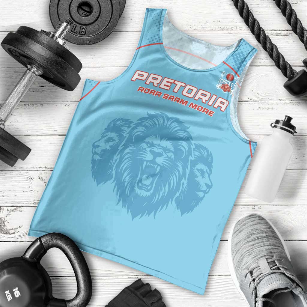 Custom South Africa Pretoria Cricket Men Tank Top Roar Saam More - This Is Pretoria - Wonder Print Shop