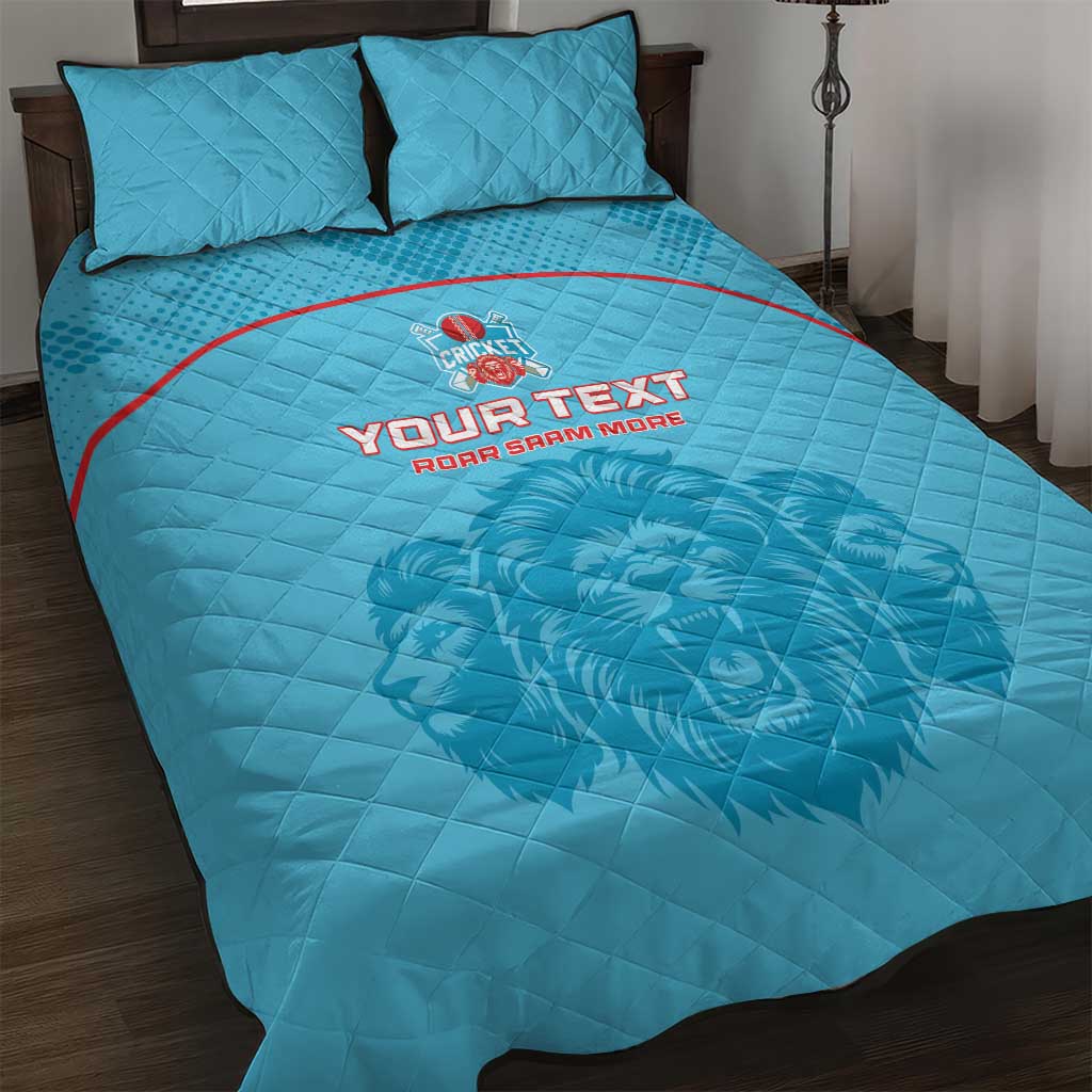 Custom South Africa Pretoria Cricket Quilt Bed Set Roar Saam More - This Is Pretoria - Wonder Print Shop