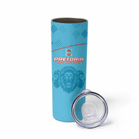 Custom South Africa Pretoria Cricket Skinny Tumbler Roar Saam More - This Is Pretoria - Wonder Print Shop