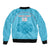 Custom South Africa Pretoria Cricket Sleeve Zip Bomber Jacket Roar Saam More - This Is Pretoria - Wonder Print Shop