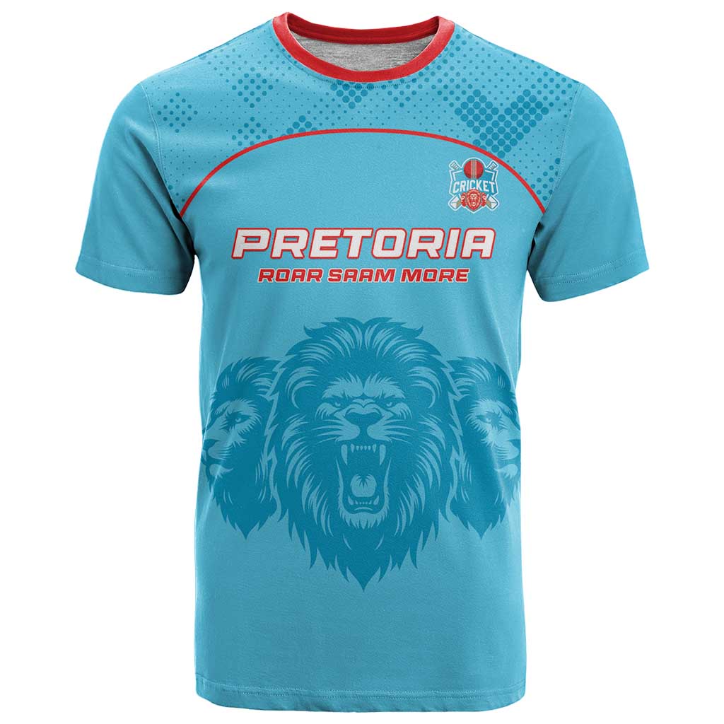 Custom South Africa Pretoria Cricket T Shirt Roar Saam More - This Is Pretoria - Wonder Print Shop