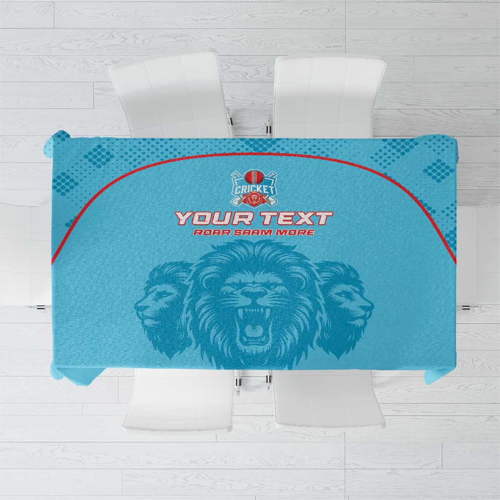Custom South Africa Pretoria Cricket Tablecloth Roar Saam More - This Is Pretoria - Wonder Print Shop