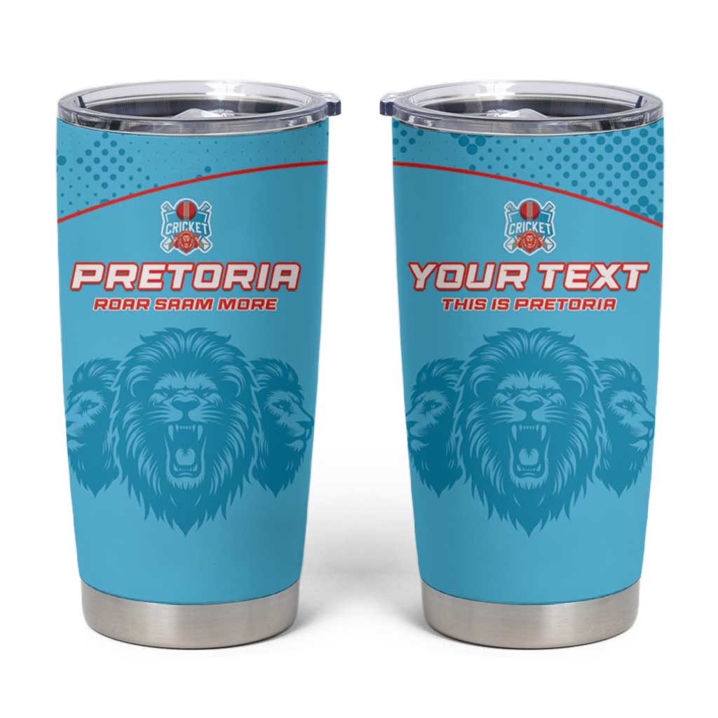 Custom South Africa Pretoria Cricket Tumbler Cup Roar Saam More - This Is Pretoria - Wonder Print Shop
