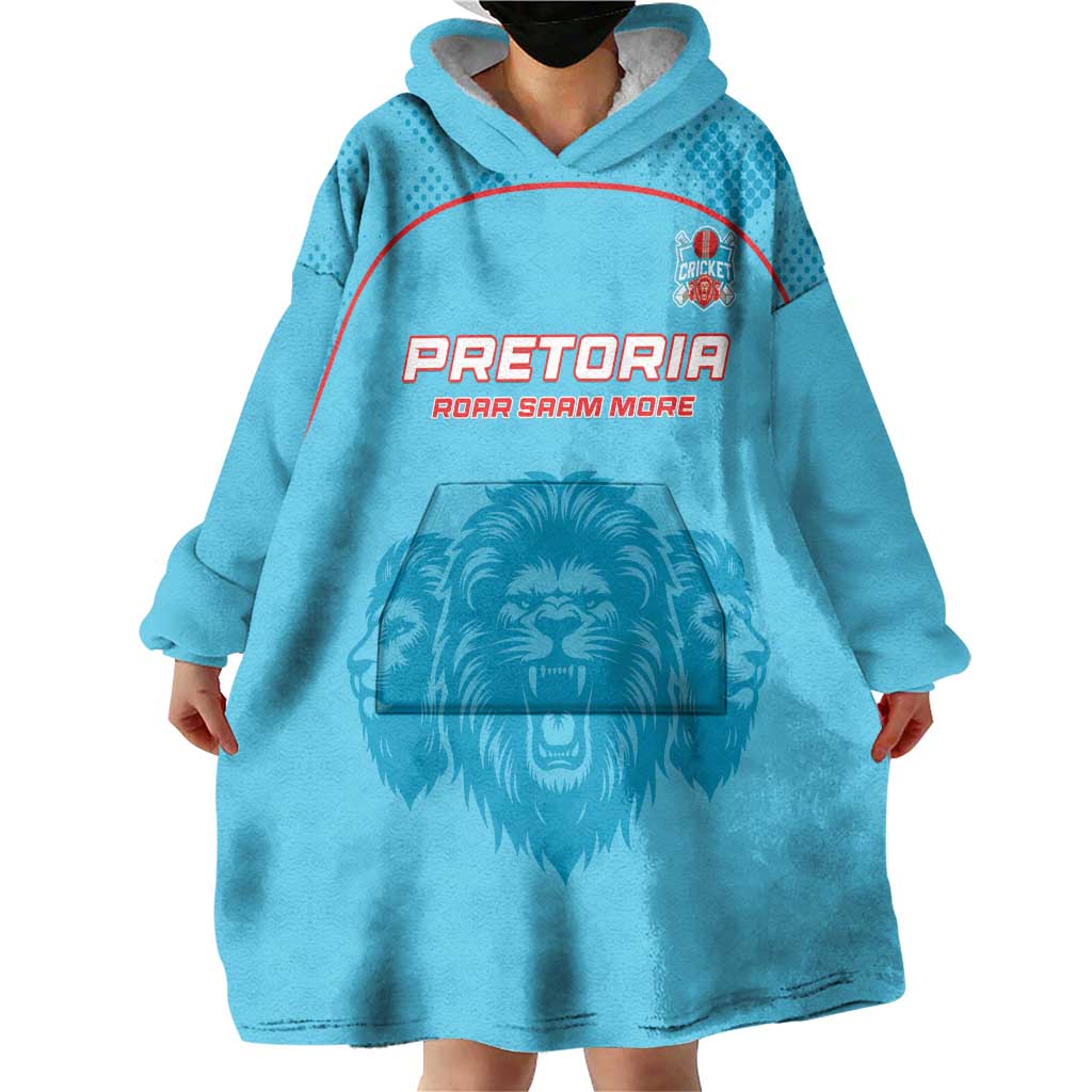 Custom South Africa Pretoria Cricket Wearable Blanket Hoodie Roar Saam More - This Is Pretoria - Wonder Print Shop