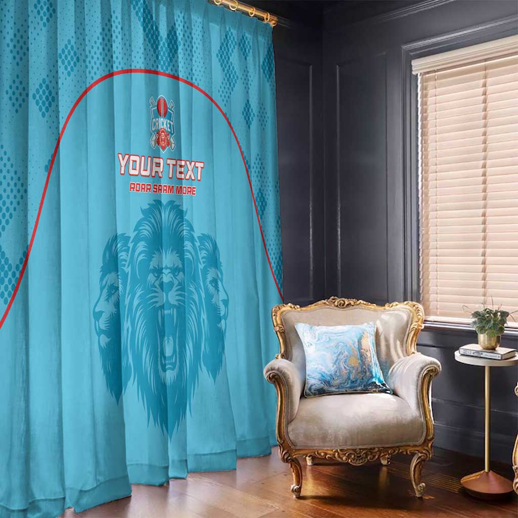 Custom South Africa Pretoria Cricket Window Curtain Roar Saam More - This Is Pretoria - Wonder Print Shop