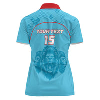 Custom South Africa Pretoria Cricket Women Polo Shirt Roar Saam More - This Is Pretoria - Wonder Print Shop