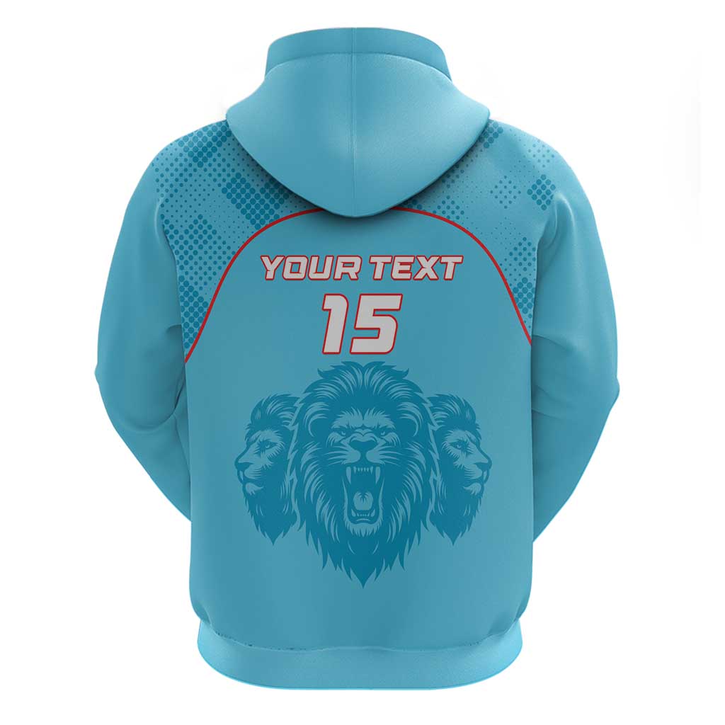 Custom South Africa Pretoria Cricket Zip Hoodie Roar Saam More - This Is Pretoria - Wonder Print Shop