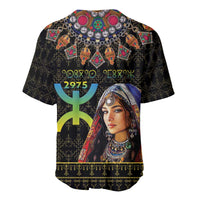 Happy Amazigh New Year Baseball Jersey With Women Amazigh - Berber Pattern - Wonder Print Shop