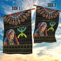 Happy Amazigh New Year Garden Flag With Women Amazigh - Berber Pattern - Wonder Print Shop