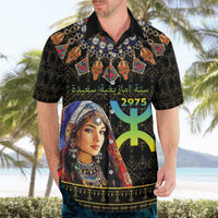 Happy Amazigh New Year Hawaiian Shirt With Women Amazigh - Berber Pattern - Wonder Print Shop