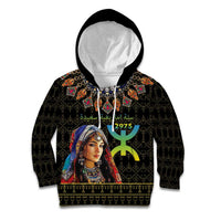 Happy Amazigh New Year Kid Hoodie With Women Amazigh - Berber Pattern - Wonder Print Shop