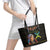 Happy Amazigh New Year Leather Tote Bag With Women Amazigh - Berber Pattern - Wonder Print Shop