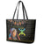 Happy Amazigh New Year Leather Tote Bag With Women Amazigh - Berber Pattern - Wonder Print Shop