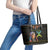 Happy Amazigh New Year Leather Tote Bag With Women Amazigh - Berber Pattern - Wonder Print Shop