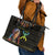 Happy Amazigh New Year Leather Tote Bag With Women Amazigh - Berber Pattern - Wonder Print Shop