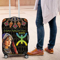 Happy Amazigh New Year Luggage Cover With Women Amazigh - Berber Pattern - Wonder Print Shop