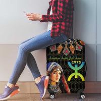Happy Amazigh New Year Luggage Cover With Women Amazigh - Berber Pattern - Wonder Print Shop