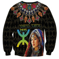Happy Amazigh New Year Sweatshirt With Women Amazigh - Berber Pattern - Wonder Print Shop