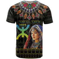Happy Amazigh New Year T Shirt With Women Amazigh - Berber Pattern - Wonder Print Shop