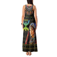 Happy Amazigh New Year Tank Maxi Dress With Women Amazigh - Berber Pattern - Wonder Print Shop