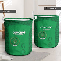 Comoros Football Laundry Basket Go Champions Green Les Coelacantes - Wonder Print Shop