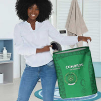 Comoros Football Laundry Basket Go Champions Green Les Coelacantes - Wonder Print Shop