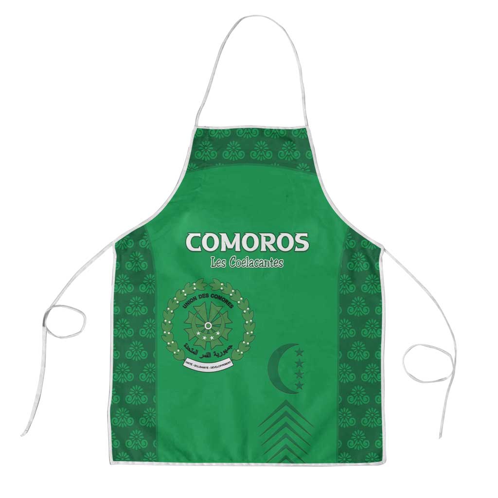 Comoros Football Apron Go Champions Green Les Coelacantes - Wonder Print Shop