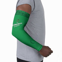 Custom Comoros Football Arm Sleeves Go Champions Green Les Coelacantes - Wonder Print Shop