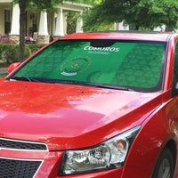 Comoros Football Auto Sun Shade Go Champions Green Les Coelacantes - Wonder Print Shop