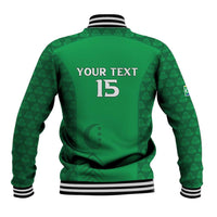 Custom Comoros Football Baseball Jacket Go Champions Green Les Coelacantes - Wonder Print Shop