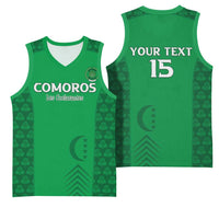 Custom Comoros Football Basketball Jersey Go Champions Green Les Coelacantes - Wonder Print Shop