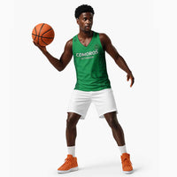 Custom Comoros Football Basketball Jersey Go Champions Green Les Coelacantes - Wonder Print Shop