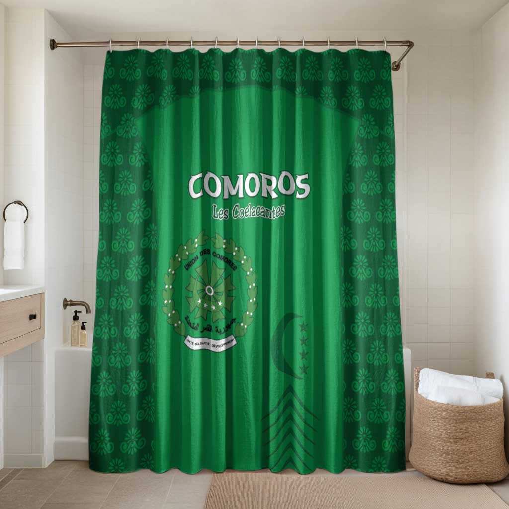 Comoros Football Bathroom Set Go Champions Green Les Coelacantes - Wonder Print Shop