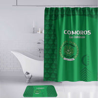 Comoros Football Bathroom Set Go Champions Green Les Coelacantes - Wonder Print Shop