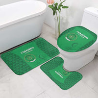 Comoros Football Bathroom Set Go Champions Green Les Coelacantes - Wonder Print Shop