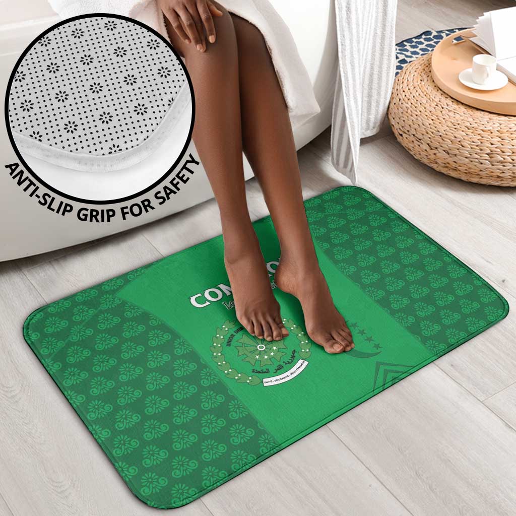 Comoros Football Bathroom Set Go Champions Green Les Coelacantes - Wonder Print Shop