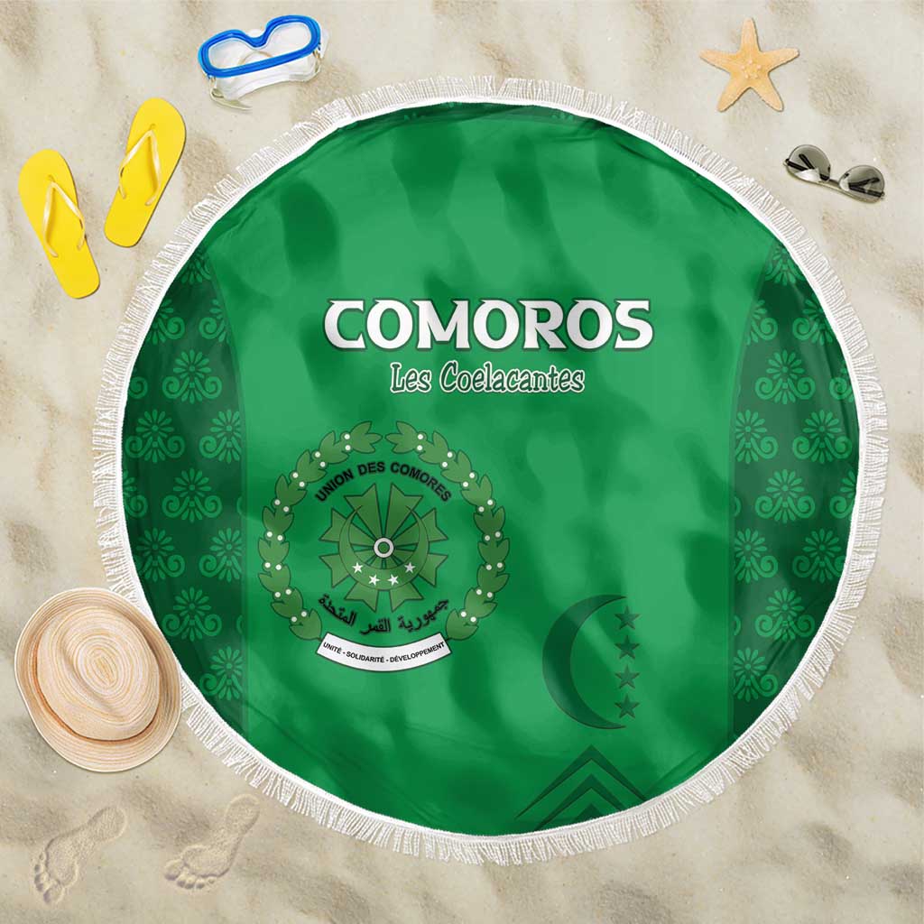 Comoros Football Beach Blanket Go Champions Green Les Coelacantes - Wonder Print Shop