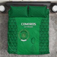 Comoros Football Bedding Set Go Champions Green Les Coelacantes - Wonder Print Shop