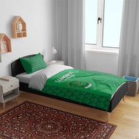 Comoros Football Bedding Set Go Champions Green Les Coelacantes - Wonder Print Shop