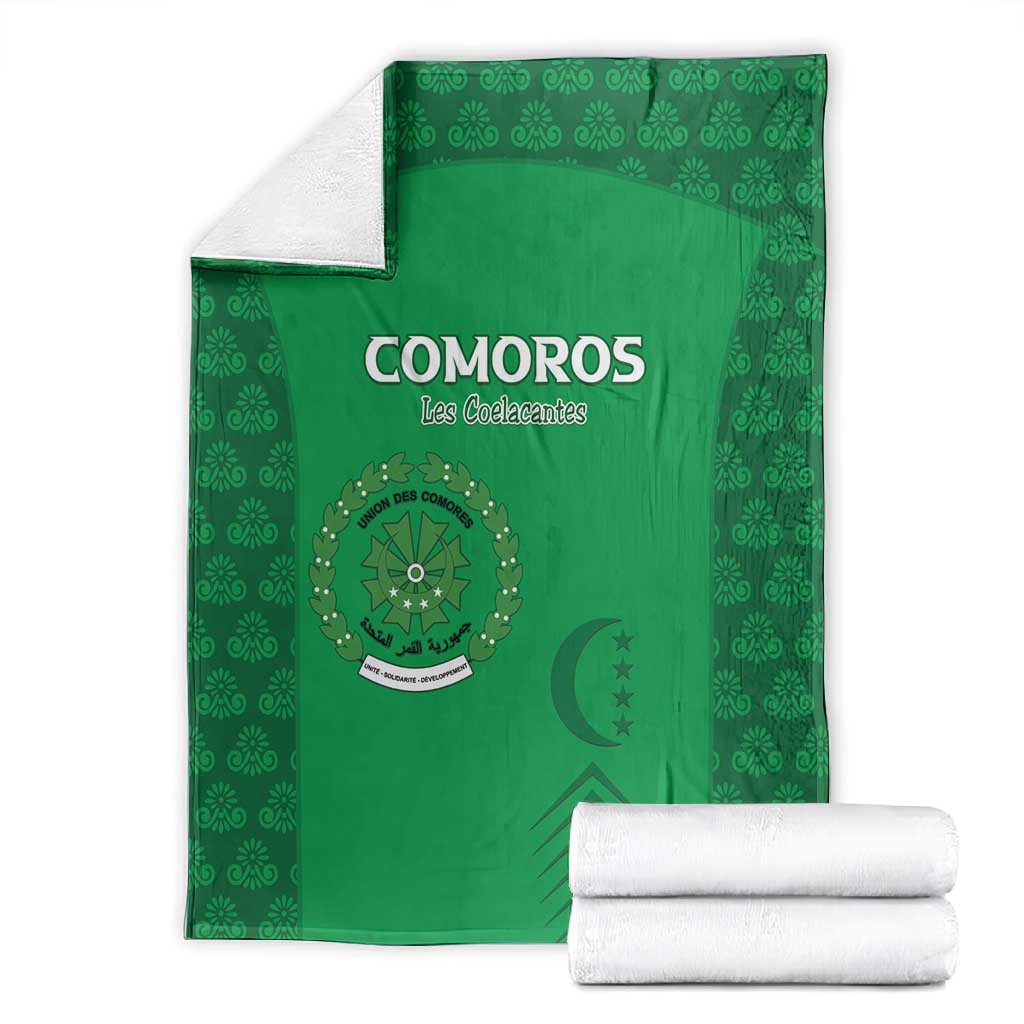 Comoros Football Blanket Go Champions Green Les Coelacantes - Wonder Print Shop