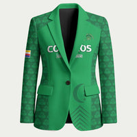 Custom Comoros Football Blazer Go Champions Green Les Coelacantes - Wonder Print Shop