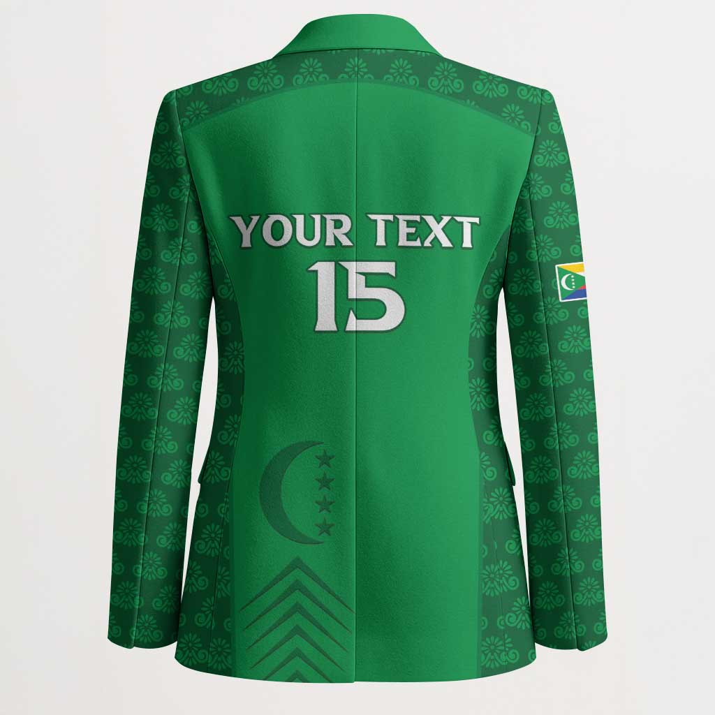 Custom Comoros Football Blazer Go Champions Green Les Coelacantes - Wonder Print Shop