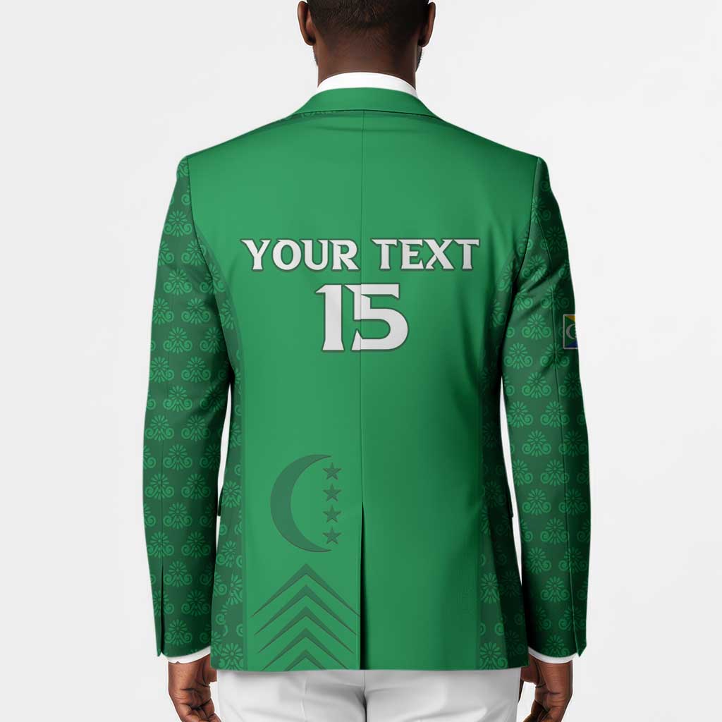 Custom Comoros Football Blazer Go Champions Green Les Coelacantes - Wonder Print Shop
