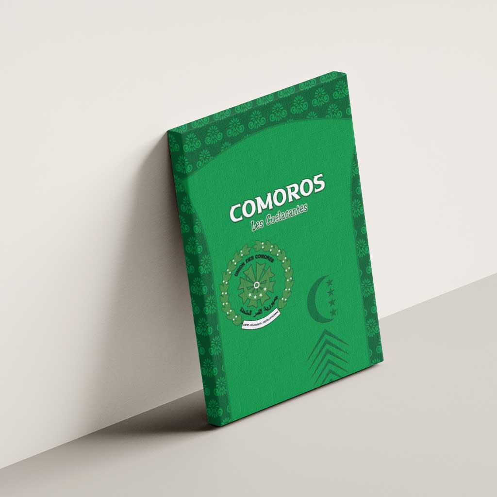 Comoros Football Canvas Wall Art Go Champions Green Les Coelacantes - Wonder Print Shop