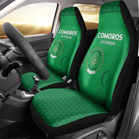 Comoros Football Car Seat Cover Go Champions Green Les Coelacantes - Wonder Print Shop