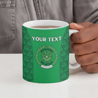 Custom Comoros Football Ceramic Mug Go Champions Green Les Coelacantes - Wonder Print Shop