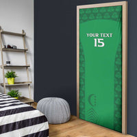 Custom Comoros Football Door Cover Go Champions Green Les Coelacantes - Wonder Print Shop