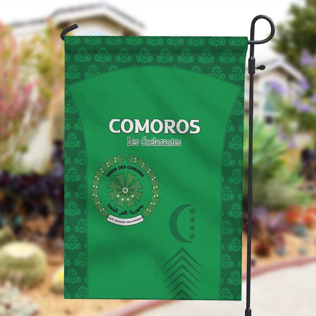 Comoros Football Garden Flag Go Champions Green Les Coelacantes - Wonder Print Shop