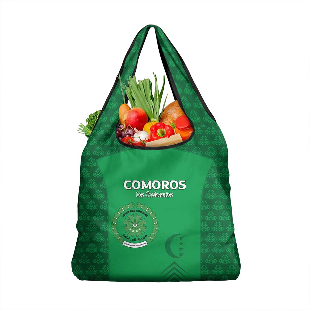 Comoros Football Grocery Bag Go Champions Green Les Coelacantes - Wonder Print Shop