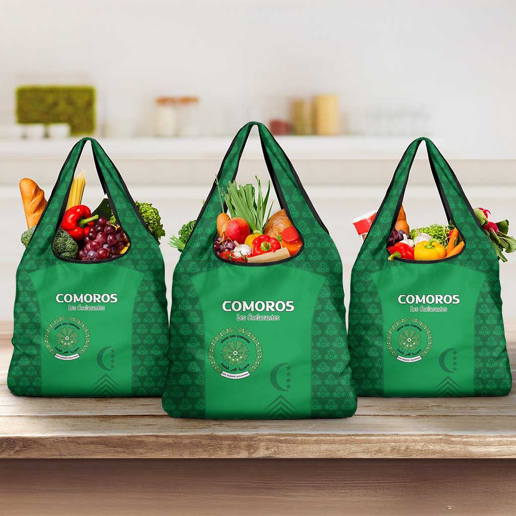 Comoros Football Grocery Bag Go Champions Green Les Coelacantes - Wonder Print Shop